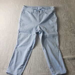 Talbots Jegging 16W High-Waist Crop Light Blue Women’s Plus Jean Denim